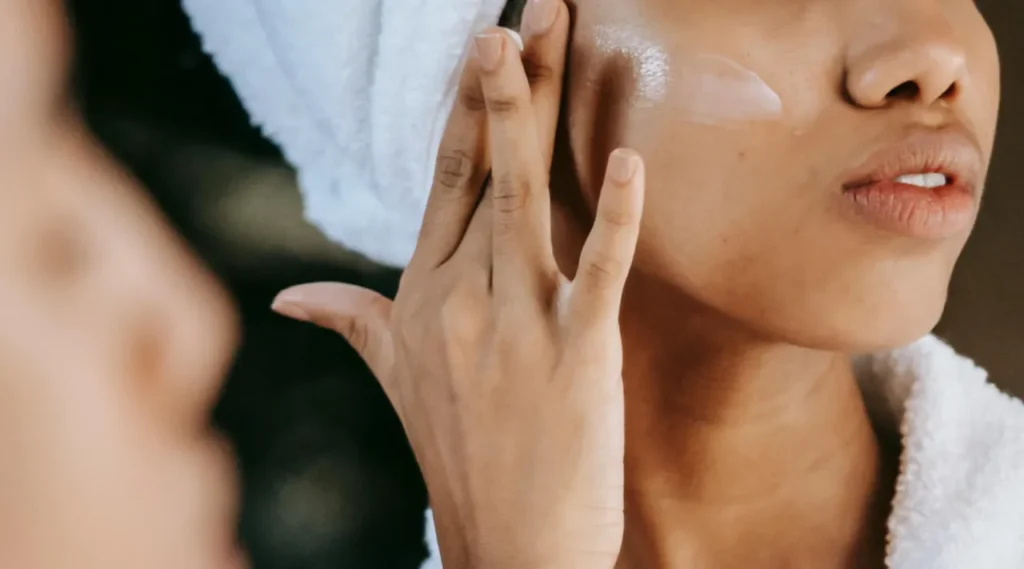 glowing hydrated skin model