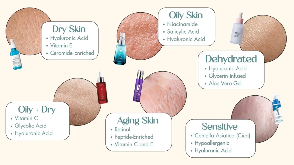 O ácido hialurónico é bom para a pele oleosa Serums e tipos de cuidados da pele