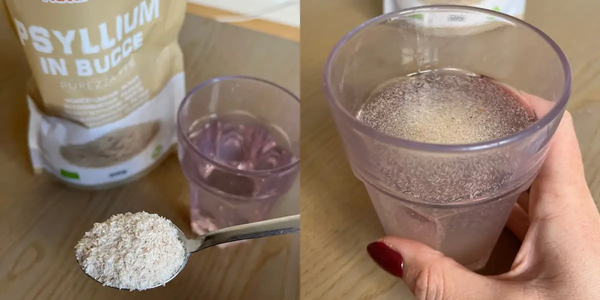 The Ultimate Guide to Psyllium Husk Powder: Benefits, Uses, and Side Effects 5 Adding psyllium husk powder to a healthy morning smoothie for improved gut health, cholesterol management, and satiety.